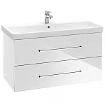 Тумба под умывальник Villeroy&Boch Avento A89100B4 76x52x45, 2 выдвижных ящика, белый