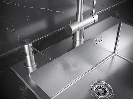 Кухонная мойка PAULMARK KRONER-EDGE 51 PM775151-BS (стальной/брашированная сталь)