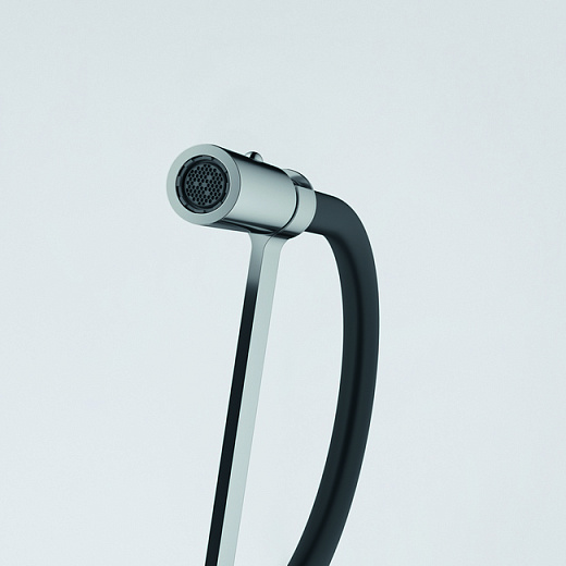 Смеситель для кухни FRANKE Lina Semi-pro,хром/черный, гибкий излив