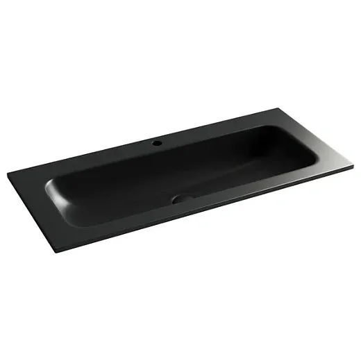 Умывальник Ceramicanova Grace CN7013MB 101см сантехфарфор черный матовый, CN7013MB
