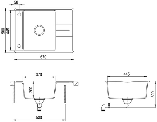 Кухонная мойка AquaSanita BELLA SQB102 (альба)