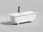 Ванна Salini Orlanda Axis 103212GF, 180 х 80 см, из искусственного камня S-Sense, цвет белый, покраска по RAL полностью
