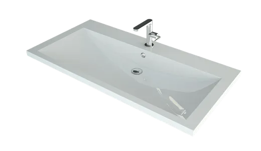 Умывальник Madera Alice 90х48см литьевой мрамор, 4627173210324