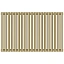 Радиатор отопления Сунержа Эстет-00, ширина 85.5 см, высота 50 см, 19 секций, боковое подключение, цвет матовая шампань, 022-0332-5019