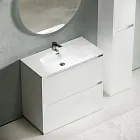 Тумба под раковину Sancos Libra Floor LB90FW, 90 см, напольная, цвет белый глянцевый