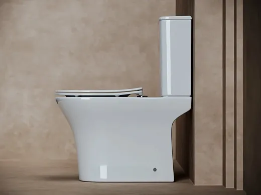 Напольный унитаз Ceramicanova с бачком Fortuna CN9001 Rimless, безободковый, крышка микролифт, белый, сантехфарфор