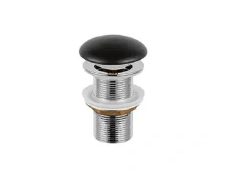 Донный клапан Ceramicanova CN2000MBnc, не нажимной, без перелива, черный матовый