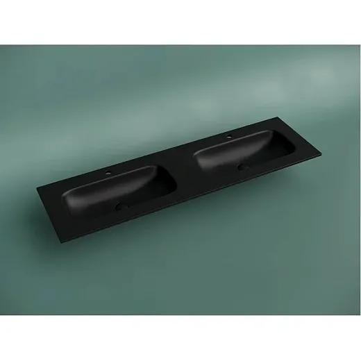 Умывальник Ceramicanova Grace CN7023MB 161см сантехфарфор черный матовый, CN7023MB