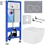 Комплект инсталляции с унитазом 6 в 1 Roxen StounFix Dual Fresh 966383 (состоит из: 710200, Santi 410280DG, 530135-01)