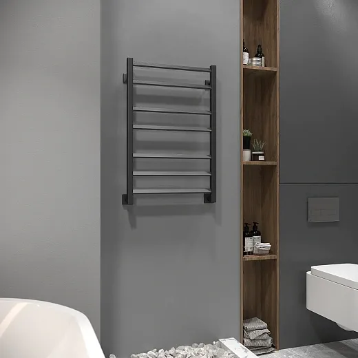 Полотенцесушитель водяной Stinox Milana 500x800 чёрный матовый