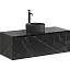 Тумба под раковину Sancos Stone 120, подвесная, Nero Marquina (черный мрамор), ST120NM