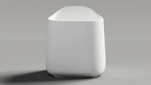Ванна Salini Cascata Oriente Ofuro 1043101GF, 140 х 80 см, из искусственного камня S-Sense, цвет белый, покраска по RAL полностью