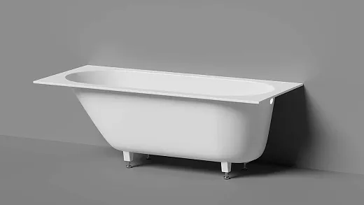 Ванна Salini Лофо UM12212, 170 х 75 см, из искусственного камня Гелькоат/Gelcoat, цвет белый глянцевый