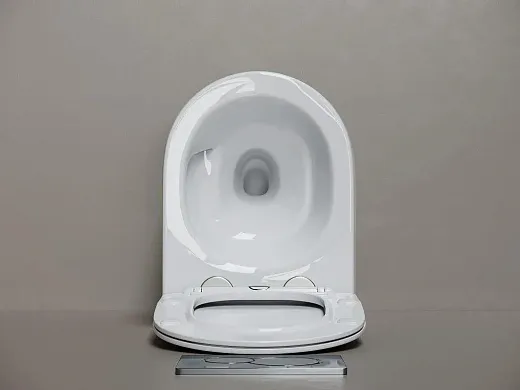 Комплект: инсталляция Ceramicanova Balance с кнопкой Balance Rect золото брашированное и унитаз подвесной Ceramicanova Play Tornado с сиденьем микролифт