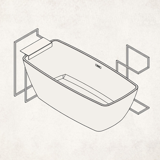 Вешалка напольная с полкой Deante Mokko Nero ADM_N632 черная