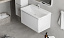 Тумба под умывальник Raval Welto 80 подвесная/напольная белая + ножки