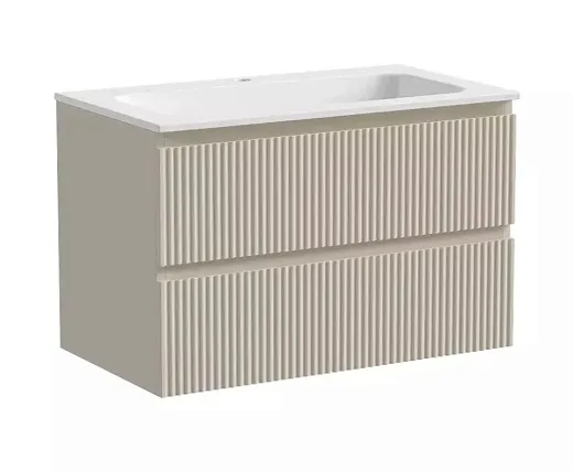 Тумба под раковину Sancos Snob R 80 см подвесная, Beige Soft, SNR80CE