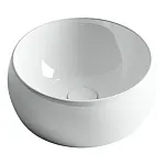 Умывальник Ceramicanova CN6001 39.5х39.5х15.5см накладной круглый без перелива, CN6001