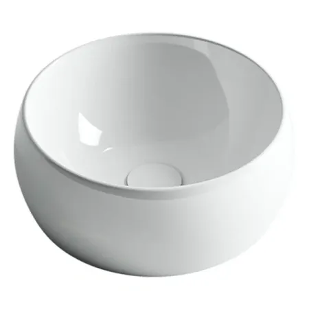 Раковина Ceramicanova CN6001 39.5 x 39.5 x 15.5 см, накладная, круглая, без перелива, сантехфарфор