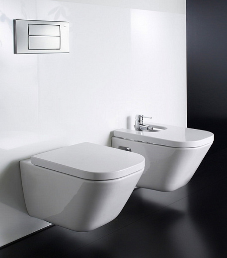 Унитаз подвесной Roca Gap Clean Rim 34647L000 + 801472003 с пневмокрышкой Slim