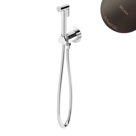 Гигиенический душ со смесителем Bruma Bidet 1451103MG Gunmetal оружейная сталь матовая Гигиенический душ со смесителем Bruma Bidet 1451103MG Gunmetal оружейная сталь матовая