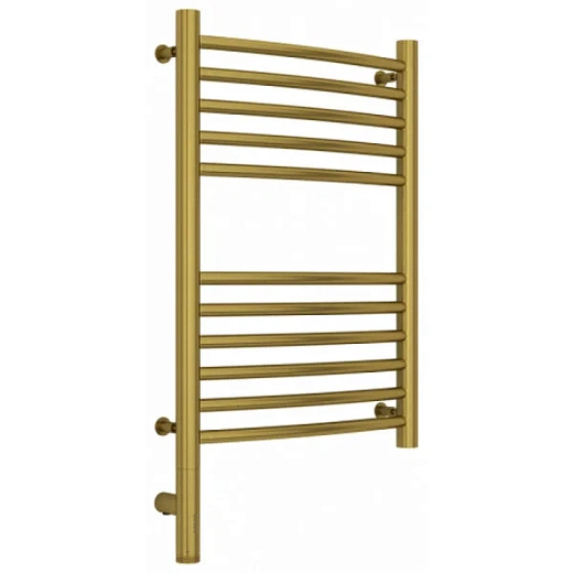 Полотенцесушитель электрический Сунержа Богема 3.0, высота 60 см, ширина 40 см, диммер слева/справа, цвет состаренная латунь, 051-5802-6040/051-5803-6040