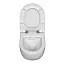 Инсталляция с унитазом VitrA Sento 9830B003-7212 комплект 4 в 1 с сиденьем микролифт безободковый цвет клавиши глянцевый хром