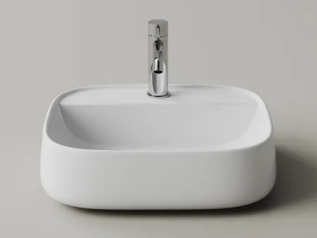 Умывальник подвесной Ceramicanova Fonte прямоугольный 500х425х145мм белый, CN5051