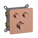 Смеситель для душа AQUAme AQM8811BC брашированная медь термостатический