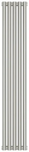 Радиатор стальной трубчатый Сунержа Эстет-00, ширина 25 см, высота 120 см, 5 секций, боковое подключение, хром, 00-0332-1205