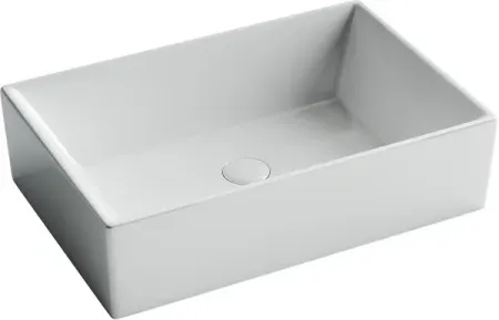 Умывальник Ceramicanova Element CN5013 59х39х16см накладной прямоугольный без перелива, CN5013