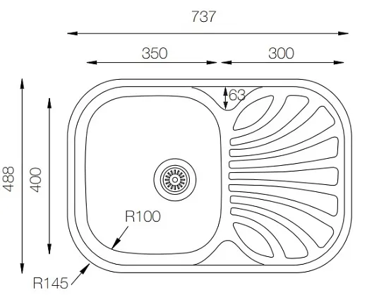 Мойка ZorG ZCL 7349 микродекор