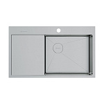 Кухонная мойка из нержавейки Omoikiri Akisame 86-IN-R Side нержавеющая сталь Кухонная мойка из нержавейки Omoikiri Akisame 86-IN-R Side нержавеющая сталь