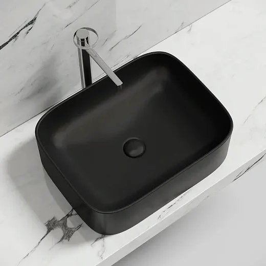 Умывальник Ceramicanova Element CN6052MB 50см сантехфарфор черный матовый, CN6052MB