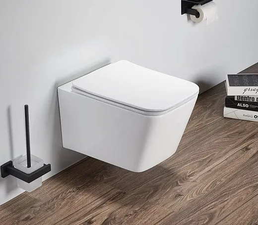 Унитаз подвесной UnicoPureza BAU 35x52 безободковый белый SoftClose
