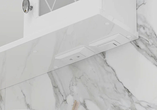 Шкаф с зеркалом Volna Milena 70 белый правый