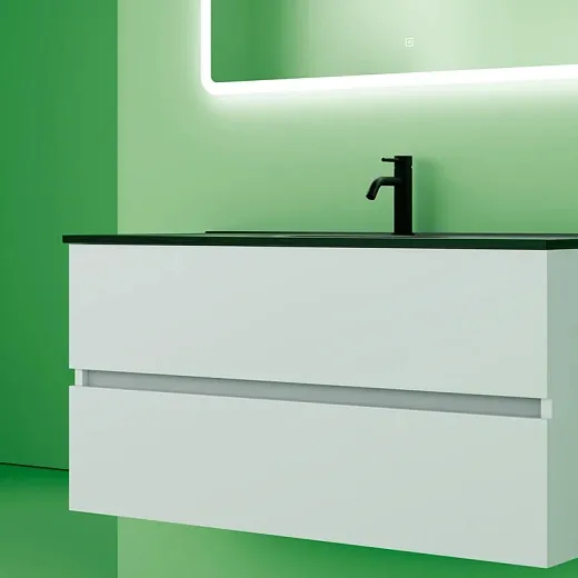 Тумба под раковину Sancos Urban 100, подвесная, белый глянец, UR100W