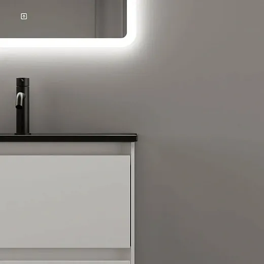 Тумба под раковину Sancos Cento CN60W 60, подвесная, белый глянец