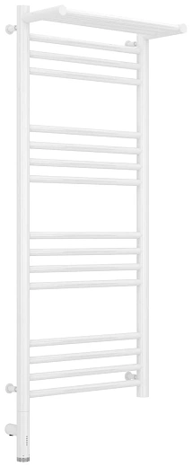 Полотенцесушитель электрический Сунержа Богема 3.0 1000 x 400 с полкой, ширина 43.2 см, высота 112.4 см, белый, L/R