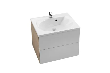 Тумба под умывальник Ravak SD 760 ROSA II каппучино/белая, X000001295