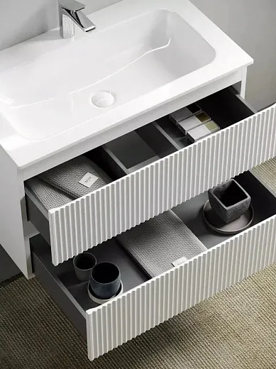 Тумба под раковину Sancos Snob R 100 см подвесная, Bianco, SNR100W