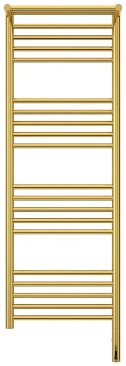 Полотенцесушитель электрический Сунержа Богема 3.0 1200 x 400 с полкой, ширина 43.2 см, высота 132.4 см, золото, L/R