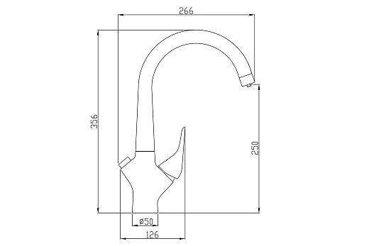Смеситель для кухни ZorG Steel Hammer SH 815 хром