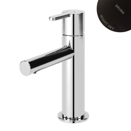 Смеситель для умывальника Bruma Leaf 1670007NS Night Sky черный матовый Смеситель для умывальника Bruma Leaf 1670007NS Night Sky черный матовый