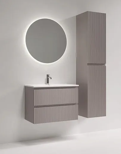 Тумба под раковину Sancos Snob R SNR70/39SM, 70 см, подвесная, Doha Soft