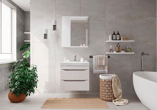 Тумба подвесная Volna Lake 70.2Y белая