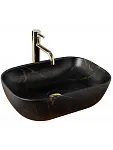 Умывальник Rea Belinda Black Marble Matt 46.5х33,5, REA-U8908