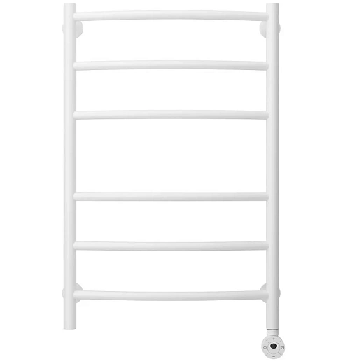 Полотенцесушитель электрический Стилье Формат 12, 50/80, 800x500, ТЭН справа, белый матовый, 30512-8050