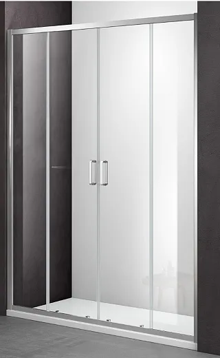 Дверь для душа Гласс лайн-150/Glass line-150 прозрачная