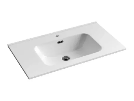 Раковина Ceramicanova Element CN7005 81 x 46.5 x 18 см, накладная, прямоугольная, с переливом, сантехфарфор
